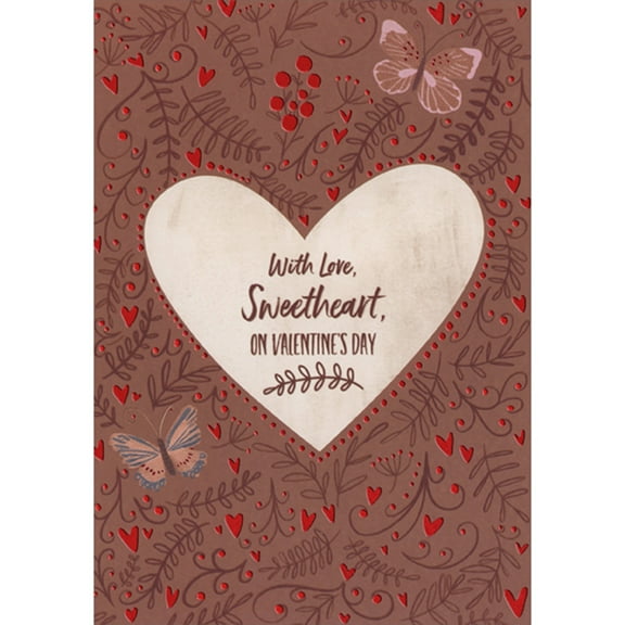 For My Love on Valentine's Day Greeting Card w/Envelope