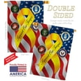thumbnail image 2 of Breeze Decor 08060 Military Support Our Troops Freedom 2-Sided Vertical Impression House Flag - 28 x 40 in., 2 of 3