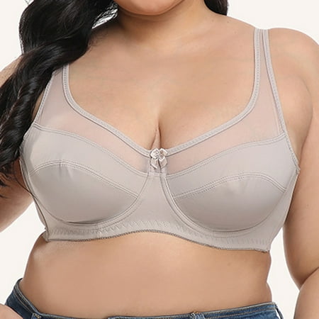 Hot Buy: Transparent Lace Lingerie For Women Ultra-thin And Sexy Oversized Bra For Pregnant Women Set SOPATENOR Gray 3XL