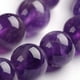 thumbnail image 1 of Round Natural Amethyst Gemstone Bead Strands 10mm hole: 1mm about 38pcs/strand 14.9 inch, 1 of 2