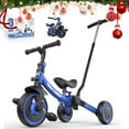 thumbnail image 6 of Besrey Kids Tricycle with Push Handle for 1,2,3,4,5 Years Old Girls/Boys,Toddler Trike Child Bike Bicycles ,Blue, 6 of 13
