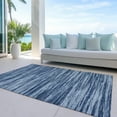 thumbnail image 6 of Addison Rugs Chantille Indoor/Outdoor Transitional Stripes Blue Washable Rectangle Rug, 3' x 5', 6 of 6