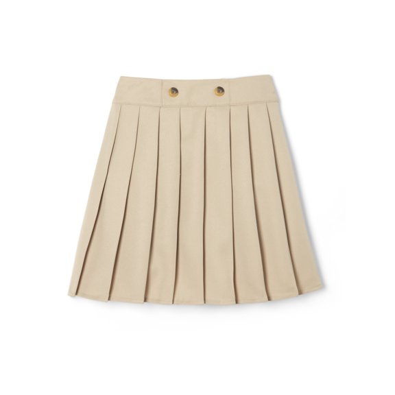 French Toast Girls School Uniform Adjustable Waist Front Button Pleated Scooter Skirt, Sizes 4-20