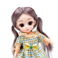 thumbnail image 2 of Moda 16cm 6 "1:12 13 Muñeca de Articulada con Ropa Cabello DIY - Vestido CUTICAT Muñeca de 6 pulgadas, 2 of 6