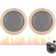 thumbnail image 4 of uds altavoz de Audio de 8 pulgadas cubierta protectora de malla metálica cubiertas circulares decorativas dorado + negro, 4 of 8