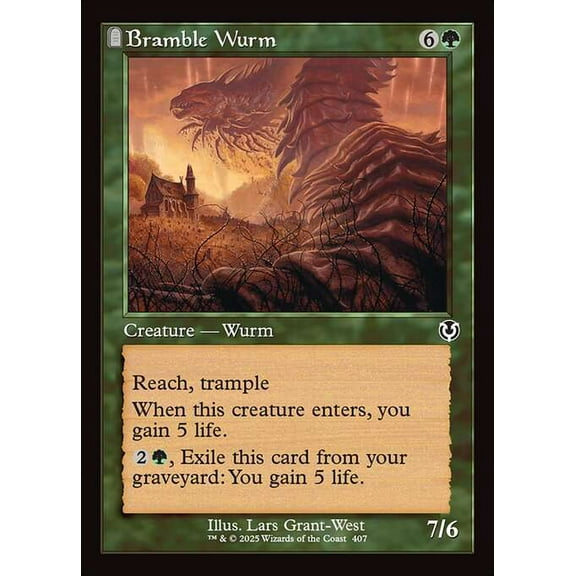 MtG Innistrad Remastered Common Bramble Wurm (Classic Frame) #407