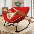 thumbnail image 6 of Thickened Waterproof Papasan Rocking Chair Cushion – 6.3'' Egg Chair Cushions with Secure Ties, Fade-Resistant & Weatherproof for Indoor/Outdoor Use , Fits Rattan Wicker Hammock Chairs (Only Cushion), 6 of 7