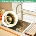 thumbnail image 5 of Uxcell 2-Pack Garbage Disposal Sink Flange for 3-1/2 Inch Standard Drain [Gold], 5 of 5