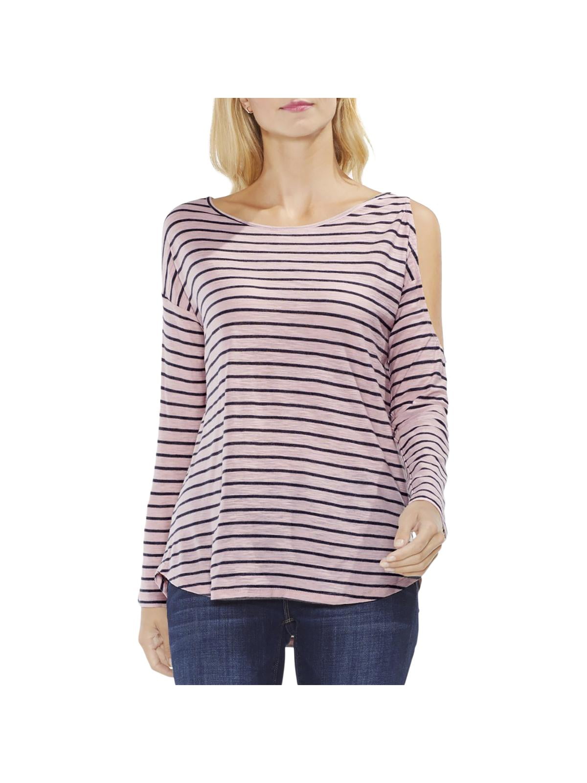 Vince Camuto - Two By Vince Camuto Womens Cold Shoulder Striped Casual ...