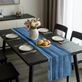 thumbnail image 2 of Navy Blue Ombre Table Runner 36 Inches,Short Dining Table Runners Dresser Scarves,Modern Abstract Art Oil Painting Kitchen Coffee Tablerunner for Tabletop Party Birthday Holiday Wedding Decor 13"x36", 2 of 8