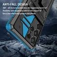 thumbnail image 2 of For Samsung Galaxy S24 Ultra Case with Belt Clip Holster, Heavy Duty Military Grade Drop Protective, 360° Rotating Kickstand Shockproof TPU Shell Durable Rugged Cover, Blue, 2 of 15