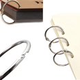 thumbnail image 4 of Round Shape Metal Loose Leaf Binder Rings,1 Inch + 1-1/2 Inch + 2 Inch Capacity,Pack of 24, 4 of 4
