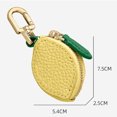 thumbnail image 3 of Cute Fruit Leather Bag Charm Y2K Strawberry Keychain with Zipper Backpack Kawaii Cutecore Mini Purse, 3 of 7