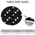 thumbnail image 6 of Black White Sun Moon Planet Star Pattern Round Fitted Tablecloth with Elastic Edge,Dining Table Cover Waterproof,Outdoor Round Tablecloth for Camping,Dining,Indoor and Outdoor, 6 of 7