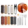 thumbnail image 4 of 1 Set Leather Sewing Kit Hand Stitching Waxed Thread Needle DIY Crafting Project Tool, 4 of 5