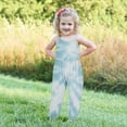 thumbnail image 4 of 5-6 Years Toddler Girl Clothes Baby Strap Sleeveless One Piece Halter Romper Casual Summer Jumpsuit Blue A, 4 of 5