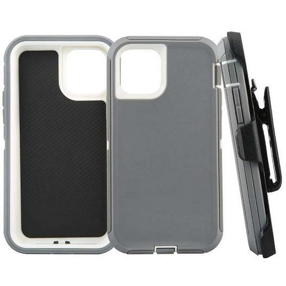 RDRK IPHONE 15 PROMAX PHONE CASE WITH HOLSTER GRAY