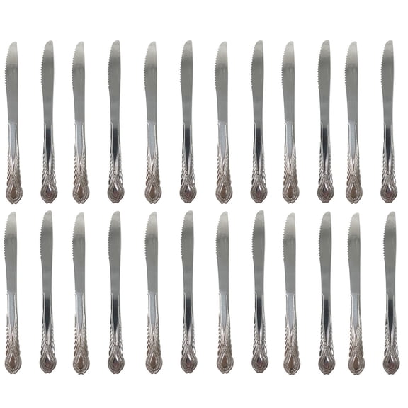 24 Pcs Table Knives Set, Durable Steak Knife, Food Grade Stainless Steel 8.1 in