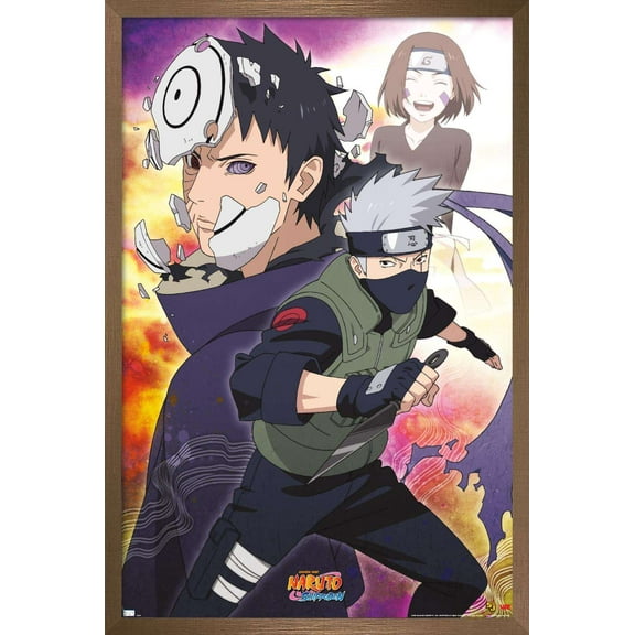 Naruto - Kakashi Wall Poster, 14.725" x 22.375", Framed