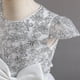 thumbnail image 4 of Vestido de flores para niña, vestido de princesa de encaje para fiesta de bodas, talla 140 (7-8 años, 53 blanco), 4 of 5