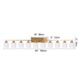 thumbnail image 2 of 65" Gold Modern Bathroom Vanity Light Fixture - 10-Light Wall Sconce with Milky White Glass Shades for Mirror, Bedroom & Living Room (Bulbs Not Included), 2 of 8