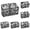 Black 6PCS, variant on 2 Spacious Compartments Storage Basket Storage Bag Super Mesh Pen Holder Fixed Whiteboard Locker Accessories