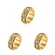 thumbnail image 2 of Minnieouse Anillo de banda Unisex de acero inoxidable, nudillo de boda Retro en capas, joyería de moda para hombres, regalos personalizados, Type1 NO1, 2 of 6