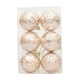 thumbnail image 2 of Seyotauo 6 Pcs Christmas Ball Ornaments 2.36 inch Glittering Shatterproof Plastic Xmas Balls Baubles Set with Stuffed Delicate Decoration with 5 Styles Hanging Bulbs Pendants for Holiday Party Decor, 2 of 6