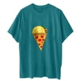 thumbnail image 7 of IROINNID Womens Fashion Short Sleeve Summer Pizza Printed Casual Loose Top Pullover T-shirt Spring Saving, 7 of 7