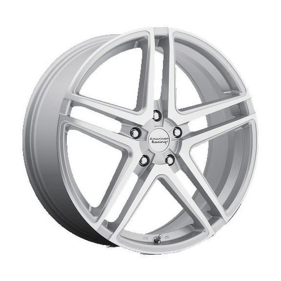 American Racing Aluminum Rim AR907 16X7in Bright Silver Machined Face Finish, AR90767012440