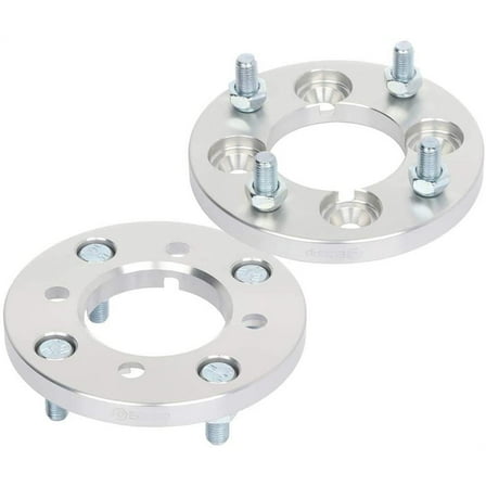 SCITOO 2X 4 lug Wheel Spacers adapters 4x100 to 4x114.3 12x1.5 71mm 15mm Silver fits for 1976-1987 for Chevette 1981-1986 for Aries