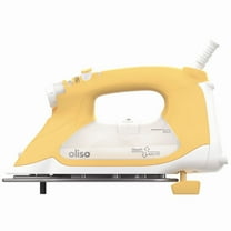 Oliso TG1600 Pro Plus 1800 Watt SmartIron with Auto Lift - for Clothes, Sewing, Quilting and Crafting Ironing | Diamond Ceramic-Flow Soleplate Steam Iron, Yellow