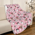thumbnail image 2 of Bulldog Blanket Gifts Super Soft Lightweight Flannel Blankets Throw for Kids, Adult, Suitable for Couch, Sofa, Bed, Camping, Travel All Seasons 30"x40" for Baby, 2 of 5
