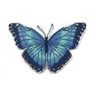 12pcs Multicolor Butterfly Iron on Patches Embroidered Motif Applique  Assorted Size Decoration Sew On Patches Custom Patches for DIY  Jeans,Jacket,Kid's Clothing,Bag,Caps,Arts Craft (Butterfly) B 