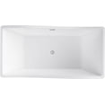 thumbnail image 3 of A&E Bath Ellis 59" Freestanding Bathtub with No Faucet, 3 of 5