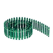 Uxcell Miniature Garden Fence 35 Inch Long DIY Picket Fence Mini Ornament Dark Green