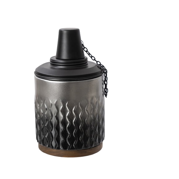 Mainstays Midnight Glass Outdoor Tabletop Torch with Fiberglass Wick, Decorative Torch