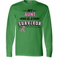 thumbnail image 3 of Inktastic My Aunt is a Survivor Breast Cancer Awareness Long Sleeve T-Shirt, 3 of 5
