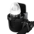 thumbnail image 2 of Portavasos con soporte para teléfono, portavasos para bicicleta, soporte universal para teléfono 2 en 1 para cochecito, bicicleta, silla de ruedas, andador, scooter, gris JM, 2 of 5