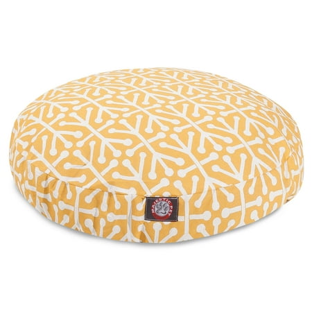 UPC: 0788995508762 | Majestic Pet | Aruba Round Pet Bed For Dogs  Removable Cover  Citrus  Medium