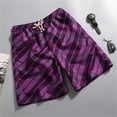 thumbnail image 2 of Men's & Big Men's Beach Shorts Set Hawaii Print Board Shorts with Pocket Mens Swimsuits Trunks Men Swim Trunks 2-Pack,XXXL, 2 of 8