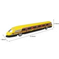 TOUMENY High-Speed Rail Train Toy, Hand-Powered Push & Go Simulation ...