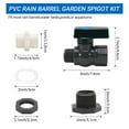 ZSIFEN Tap 3/4", PVC rainwater container valve with bulkhead screw