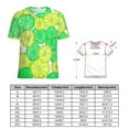 thumbnail image 2 of Lime Slice Pattern T Shirts Basic T-Shirt Short Sleeve Ladies Tee Shirt Summer Graphic Clothing, 2 of 6