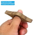 thumbnail image 4 of Uxcell 0.9" Thumb Book Page Holder Handmade Walnut Bookmark Book Opener Page Holders Style 1, Brown, 4 of 6