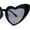 All Black, variant on Girls Kids Size Iconic Cat Eye Heart Shape Cutie Sunglasses Pink Black