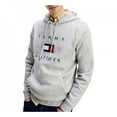 thumbnail image 2 of Tommy Hilfiger Men's Hoodie Long Sleeve Flag Log Pullover Hooded Sweatshirt, Black, M, 2 of 2