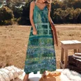 thumbnail image 2 of Claude Mt - Water Lilies and Japanese Bridge Sleeveless Dress prom dress Bridesmaid dress woman, 2 of 6