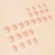 thumbnail image 3 of Press on Nails GUAACCB, corto cuadrado, francés, rosa y blanco, 24 unidades, 3 of 7
