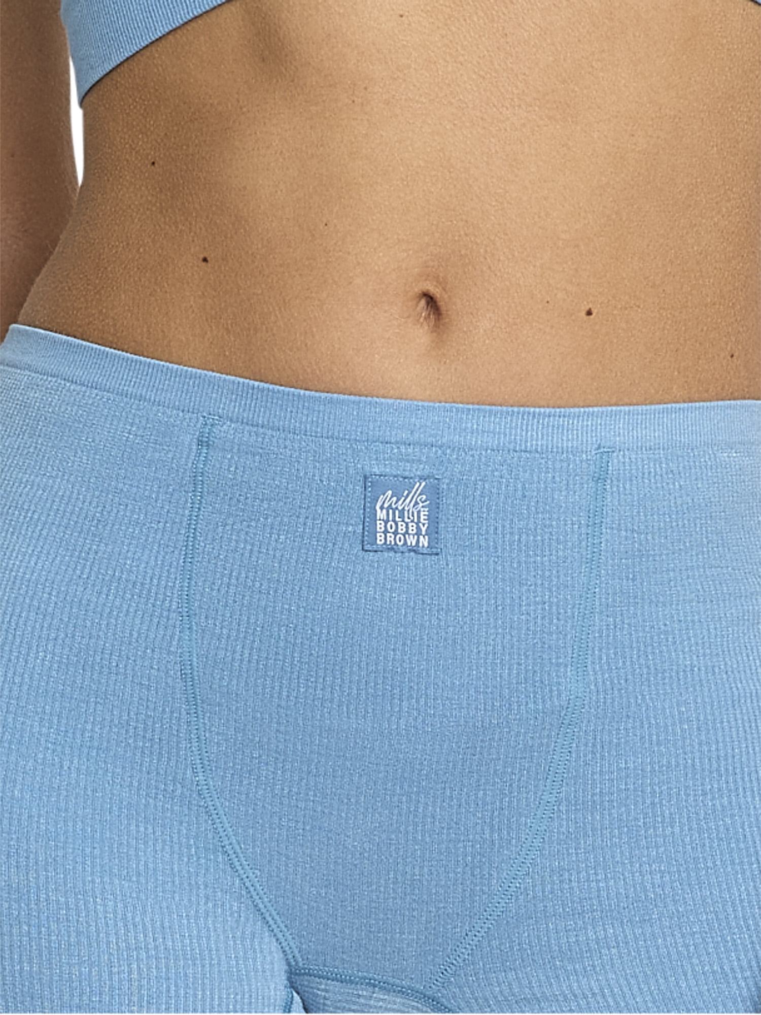 Mills by Millie Bobby Brown Women's Softie Ribbed Shortie Panties, Sizes XS-XXXL